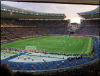 Blick aufs Spielfeld vom Olympiastadion Berlin