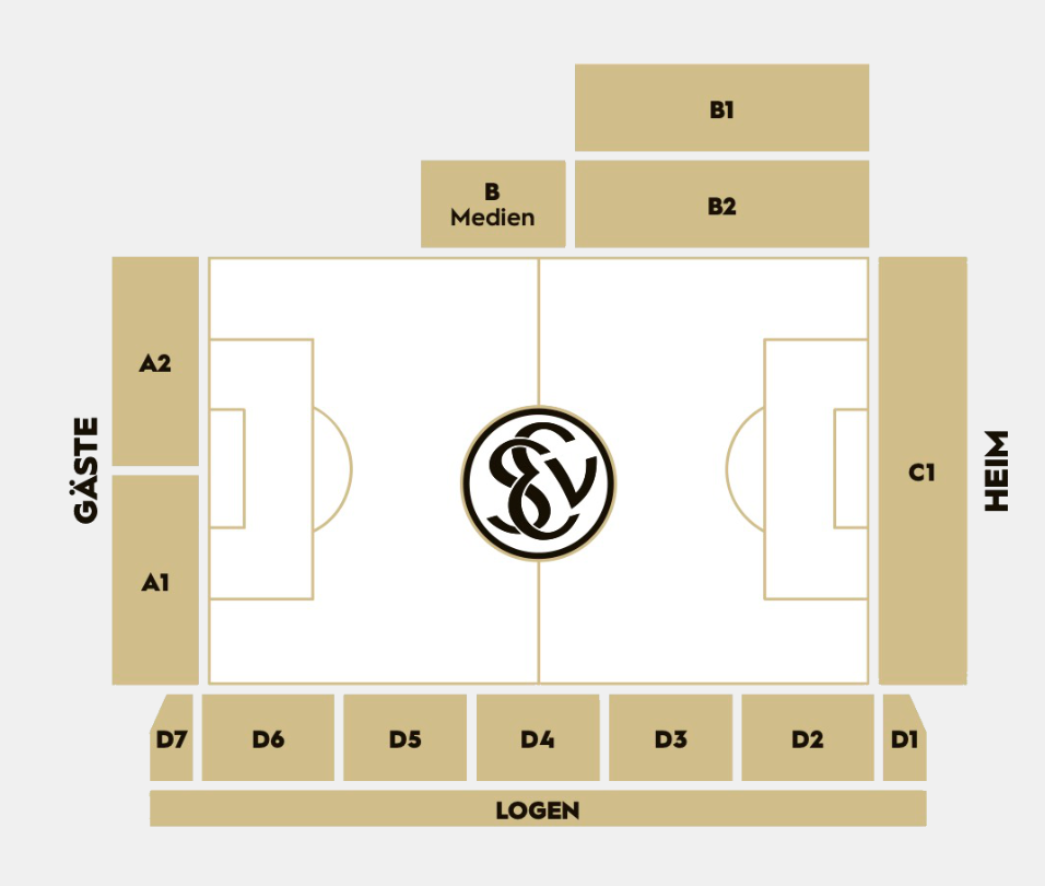 Stadionplan URSAPHARM-Arena