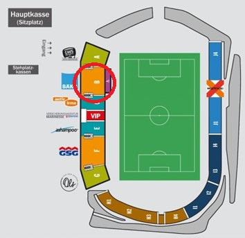 Stadionplan VfB Oldenburg