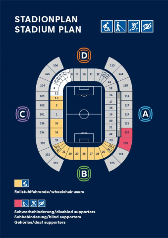 Stadionplan Leipzig