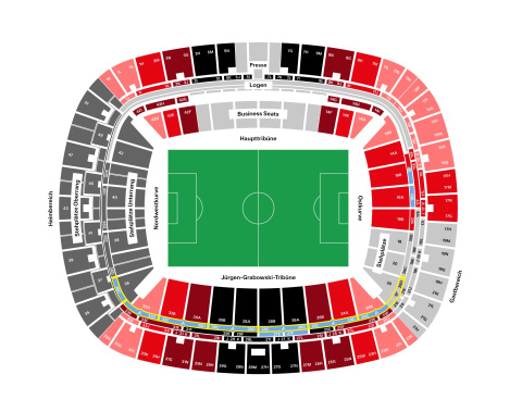 Stadionplan Rollstuhlfahrer Eintracht Frankfurt