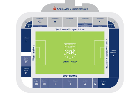 Stadionplan Heidenheim