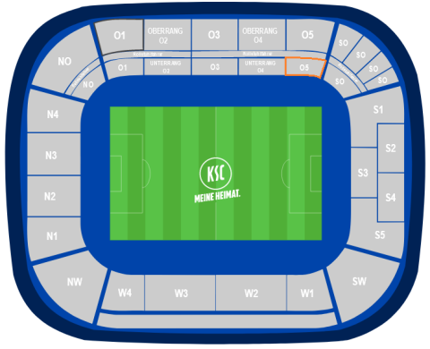 Stadionplan Menschen mit Sehbehinderung Karlsruher SC