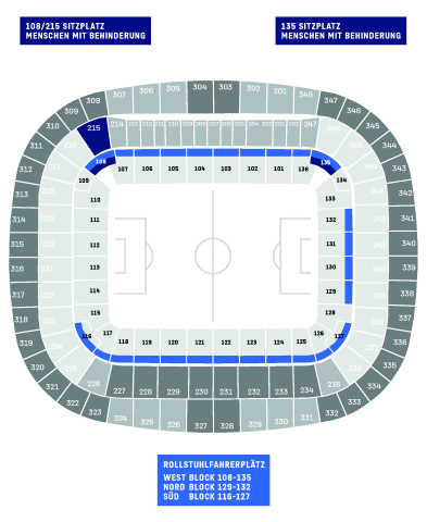Stadionplan FC Bayern München