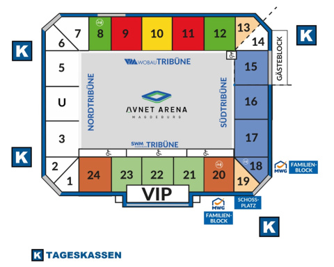 Stadionplan Magdeburg