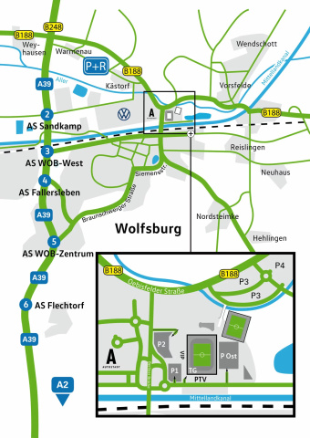 Anfahrt VfL Wolfsburg