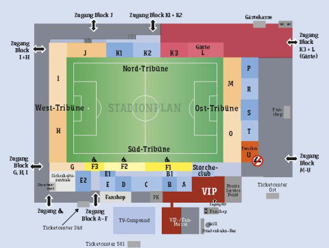 Stadionplan Kiel