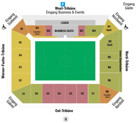 Stadiongrafik Aachen
