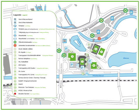 Legende Stadion Wolfsburg