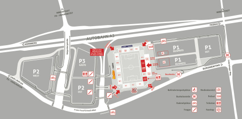 Jahnstadion Übersicht Anfahrt