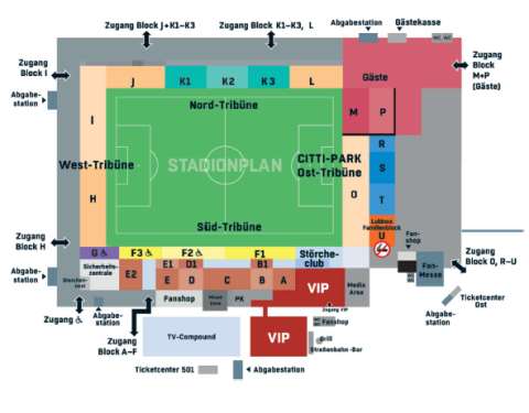 Stadionplan Kiel