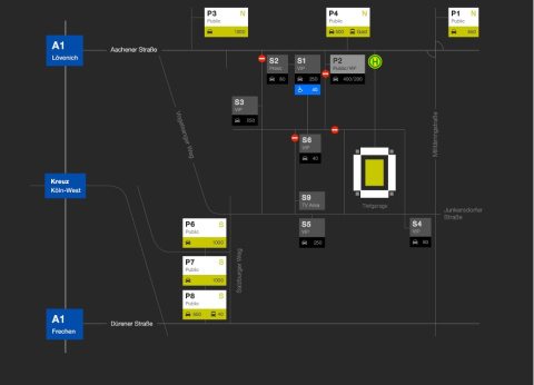 Stadionplan Köln